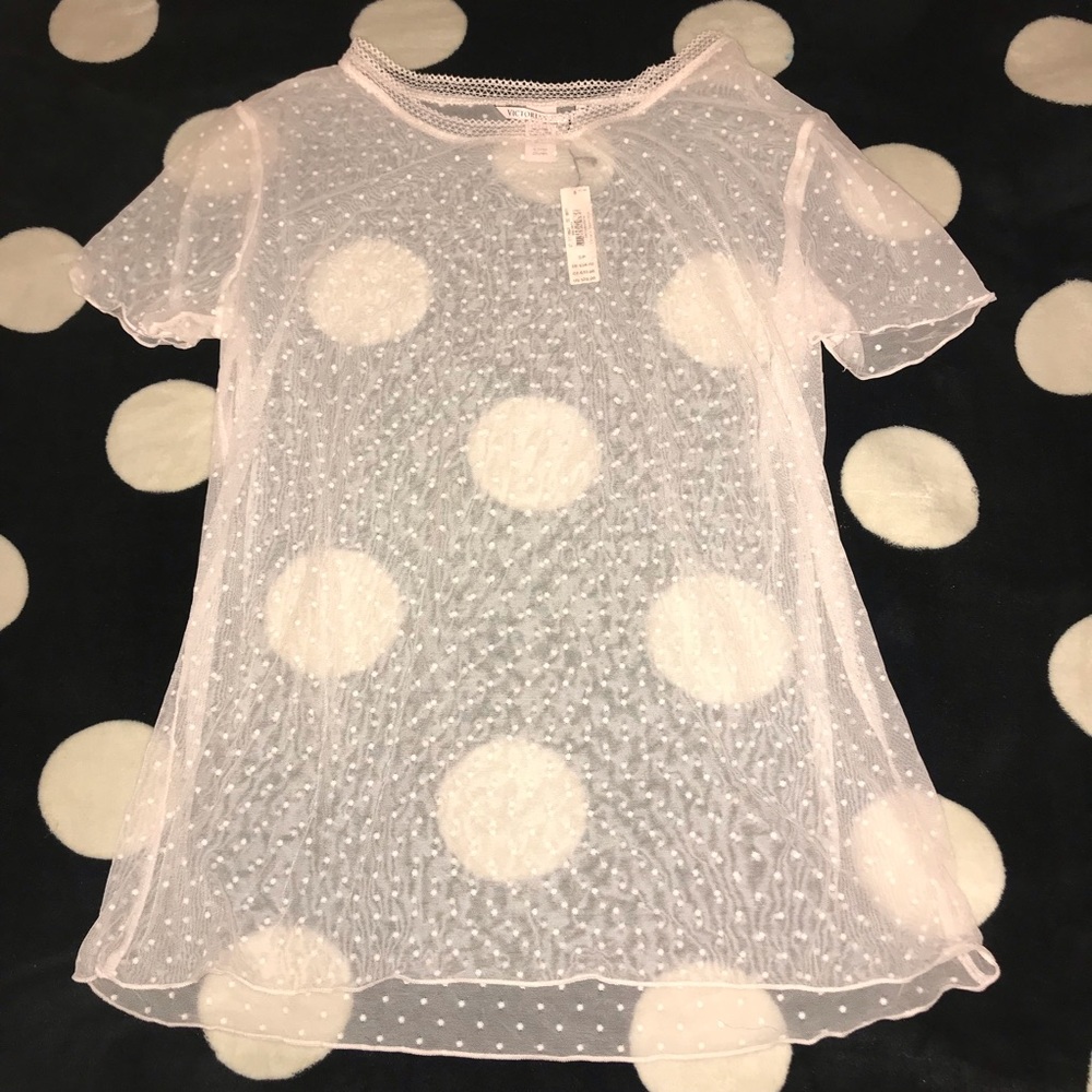 Victoria Secret mesh dot top